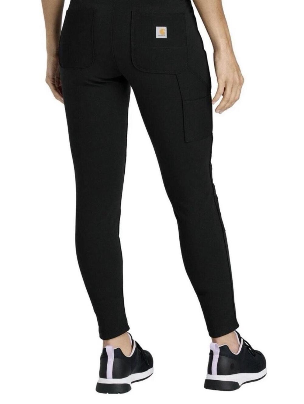 Carhartt Force® Women’s Midweight Utility Legging Cargo Pockets Black Sz Small